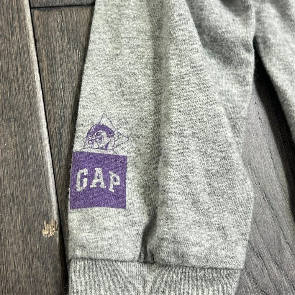 Baby Gap Sesame Street The Count Long Sleeve Graphic Tee 2T Grey - Picture 4 of 6